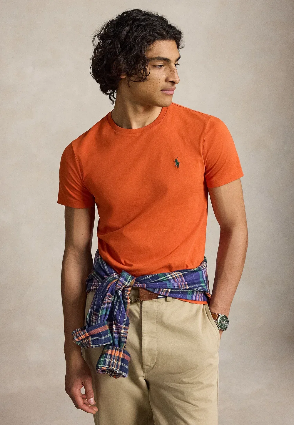 Футболка с коротким рукавом - базовая модель Polo Ralph Lauren, College Orange