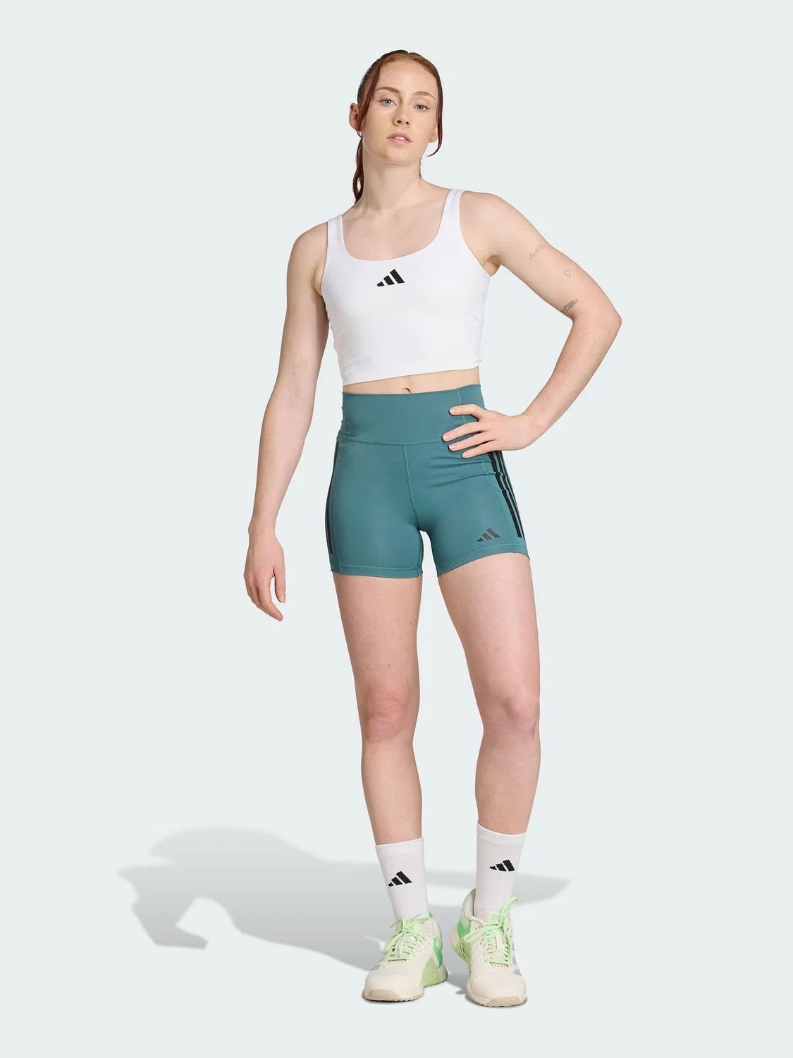 Топ-бра, Light Support Bra Tank Top adidas, белый
