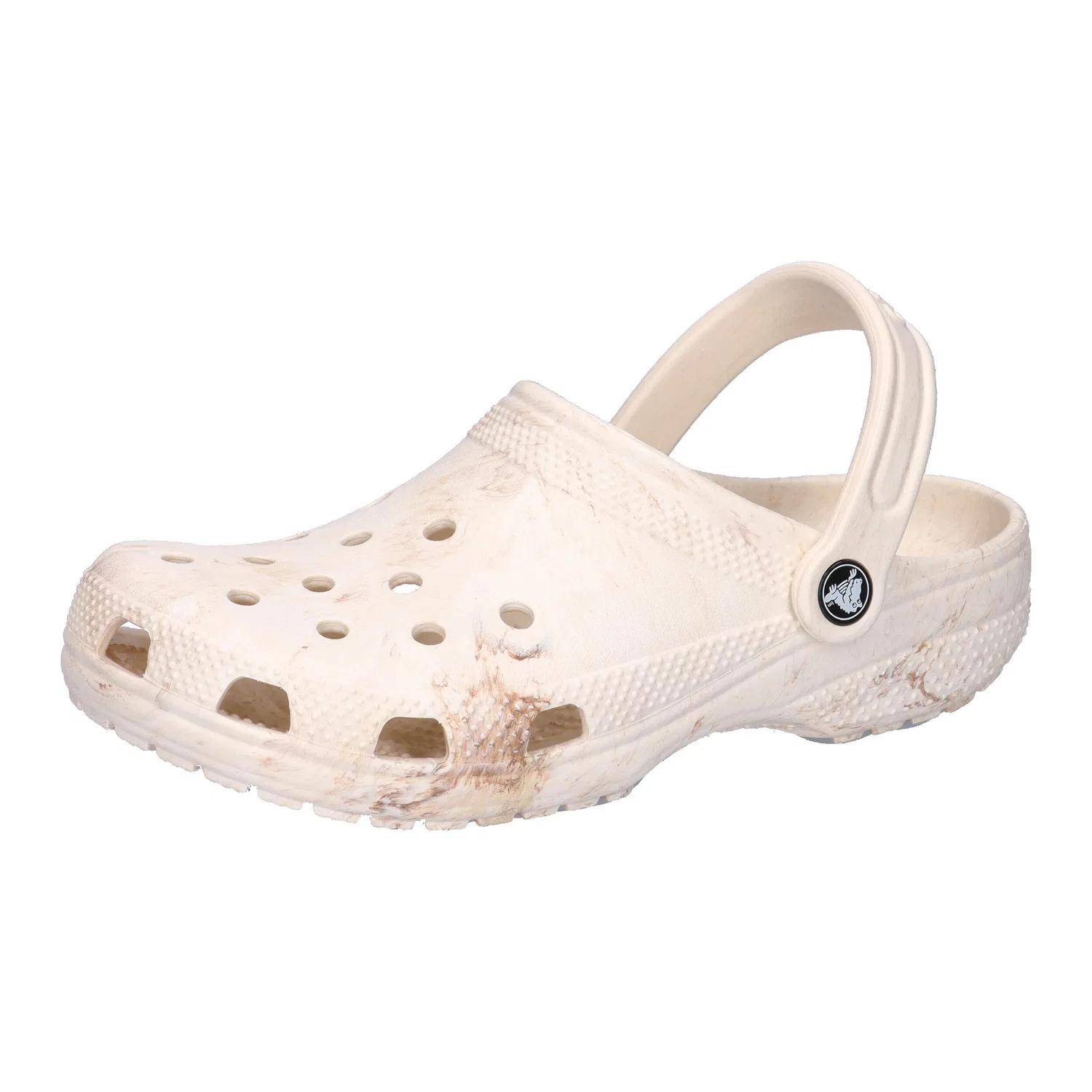 Детские классические клоги Watercolor Marbled Crocs, Цвет Beige Braun