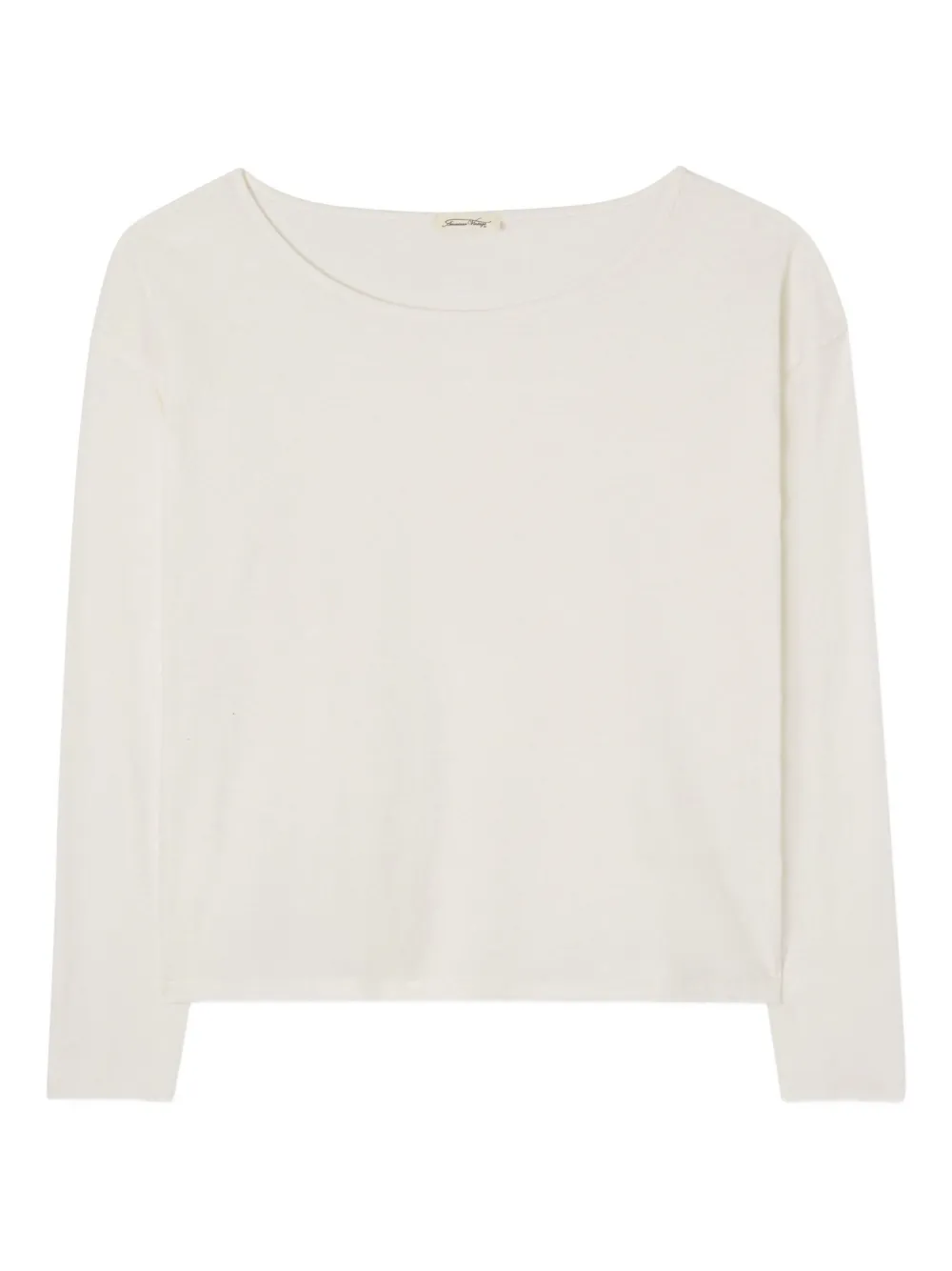 

Футболка Aksun с вырезом-лодочкой и длинными рукавами American Vintage, белый