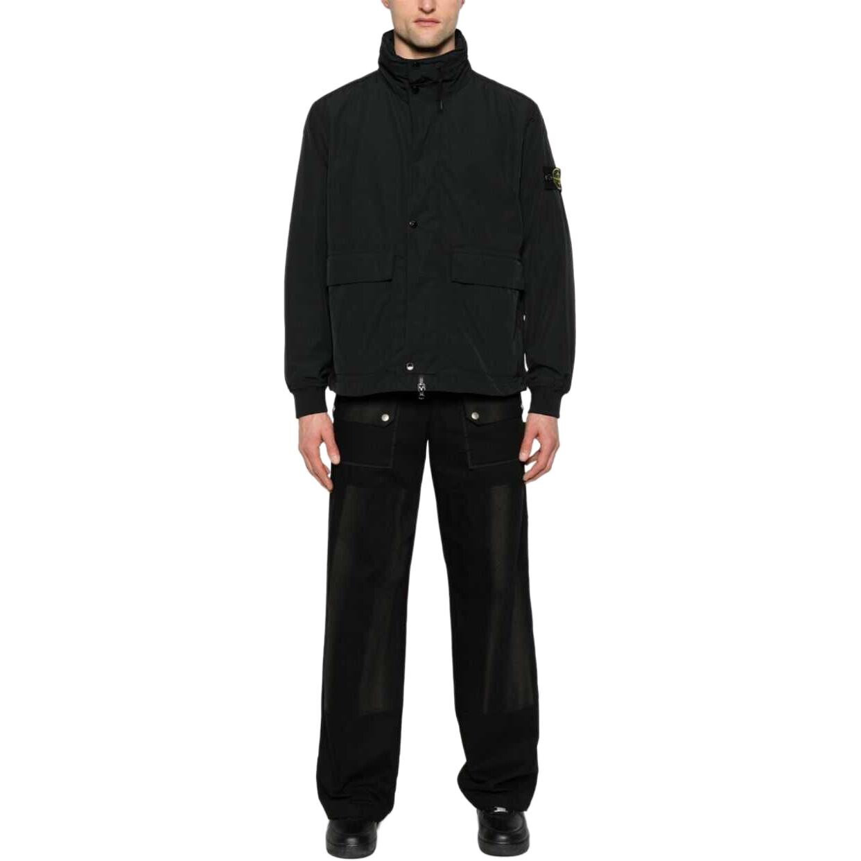 Куртка мужская Stone Island Logo Patch, черный — фото 3