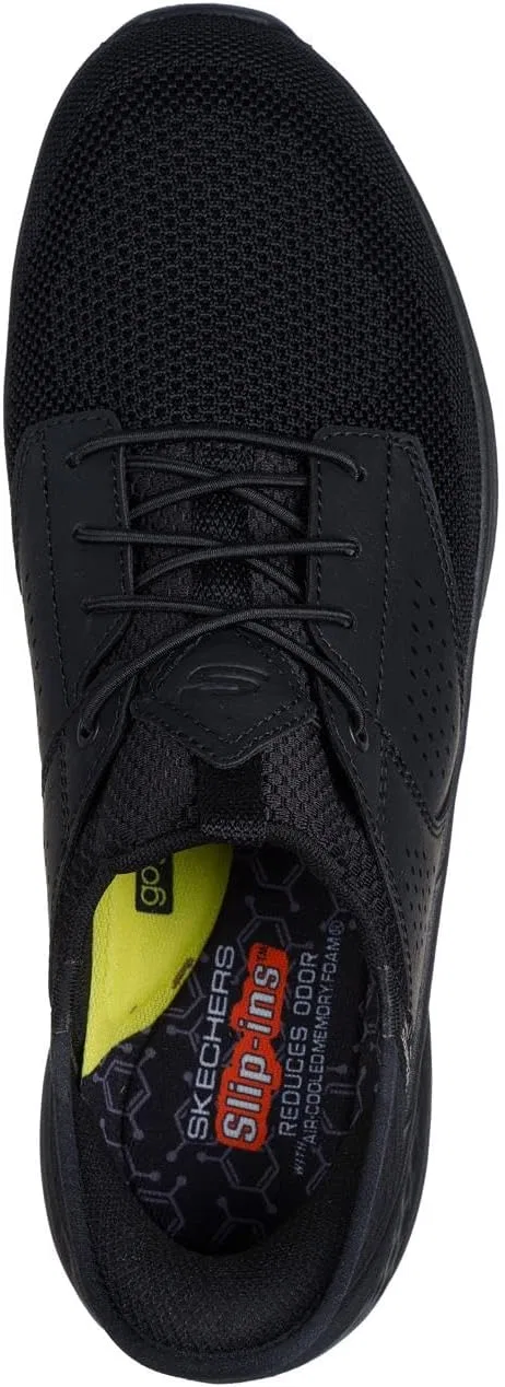 Мужские кроссовки Skechers Slade Caster, Black Knitted Mesh Synthetic — фото 3