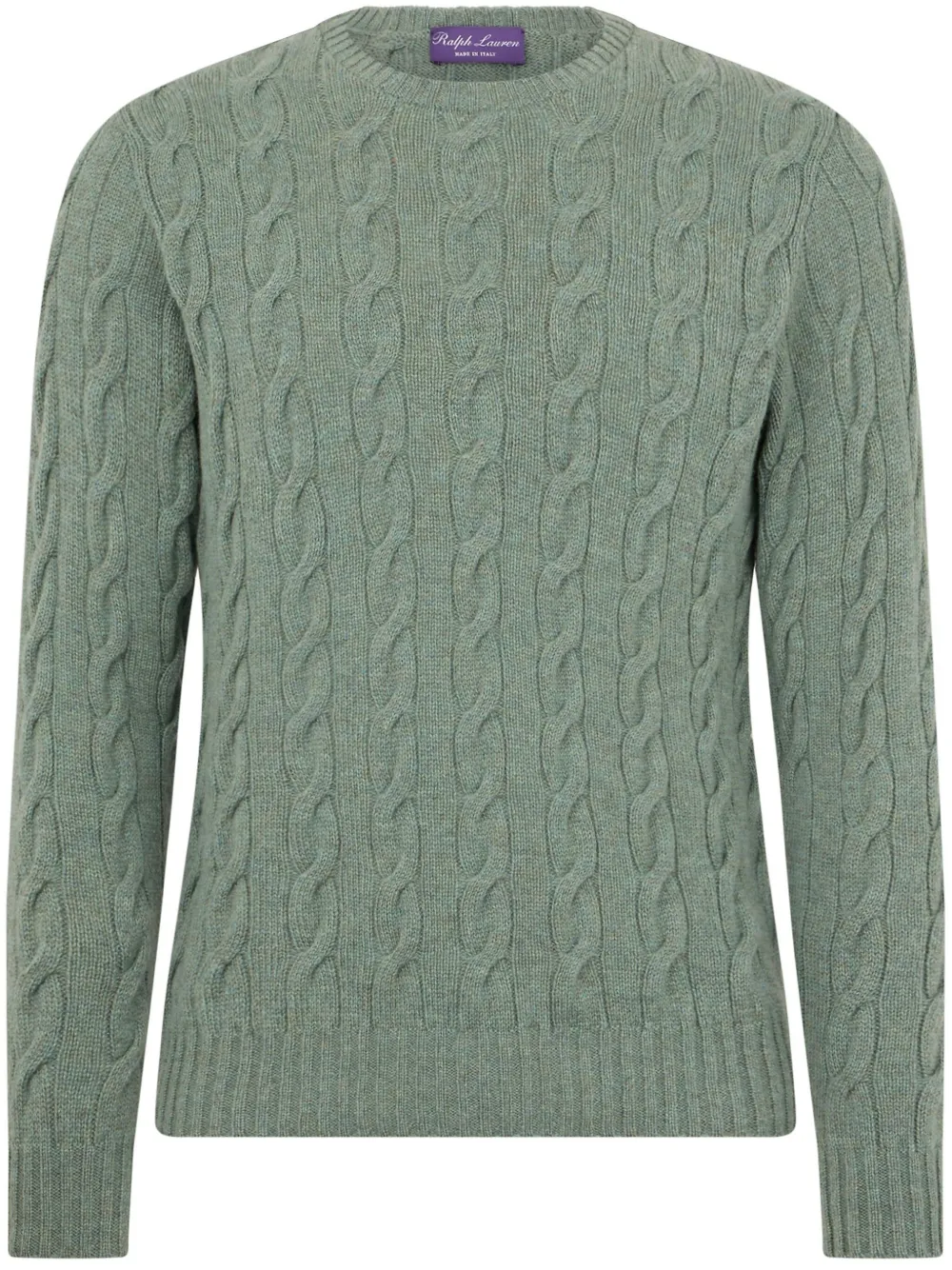

Джемпер фактурной вязки Ralph Lauren Purple Label, зеленый