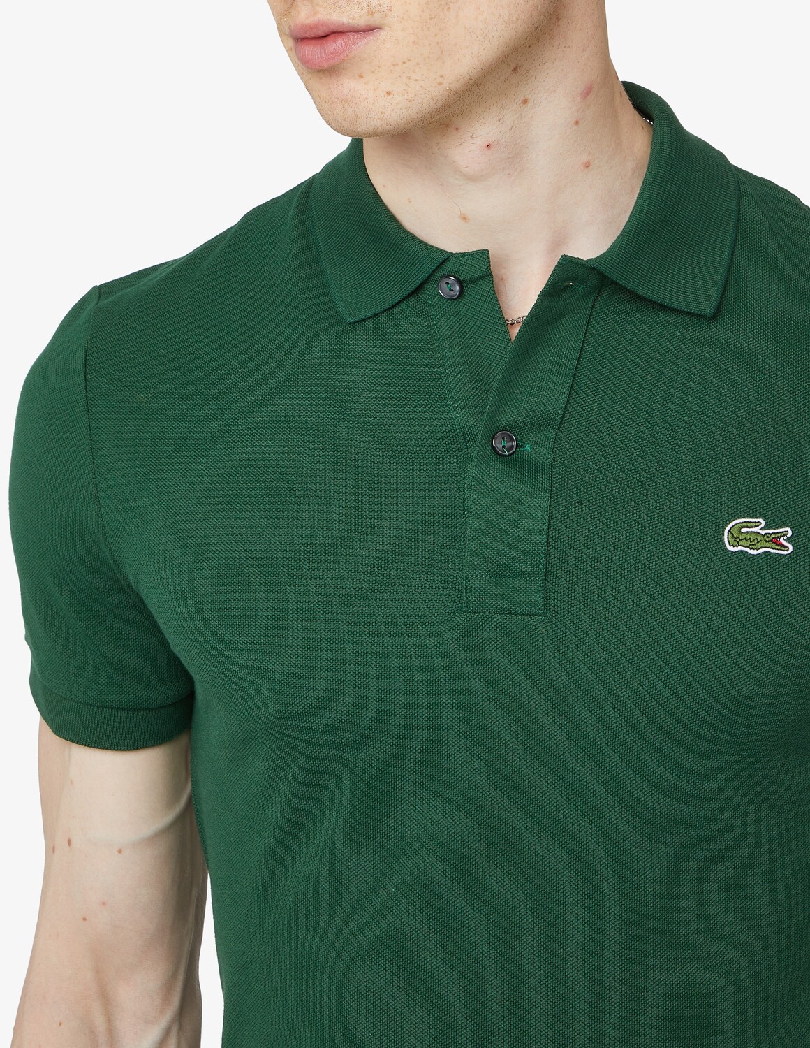 Рубашка поло Lacoste Verde узкого кроя — фото 4