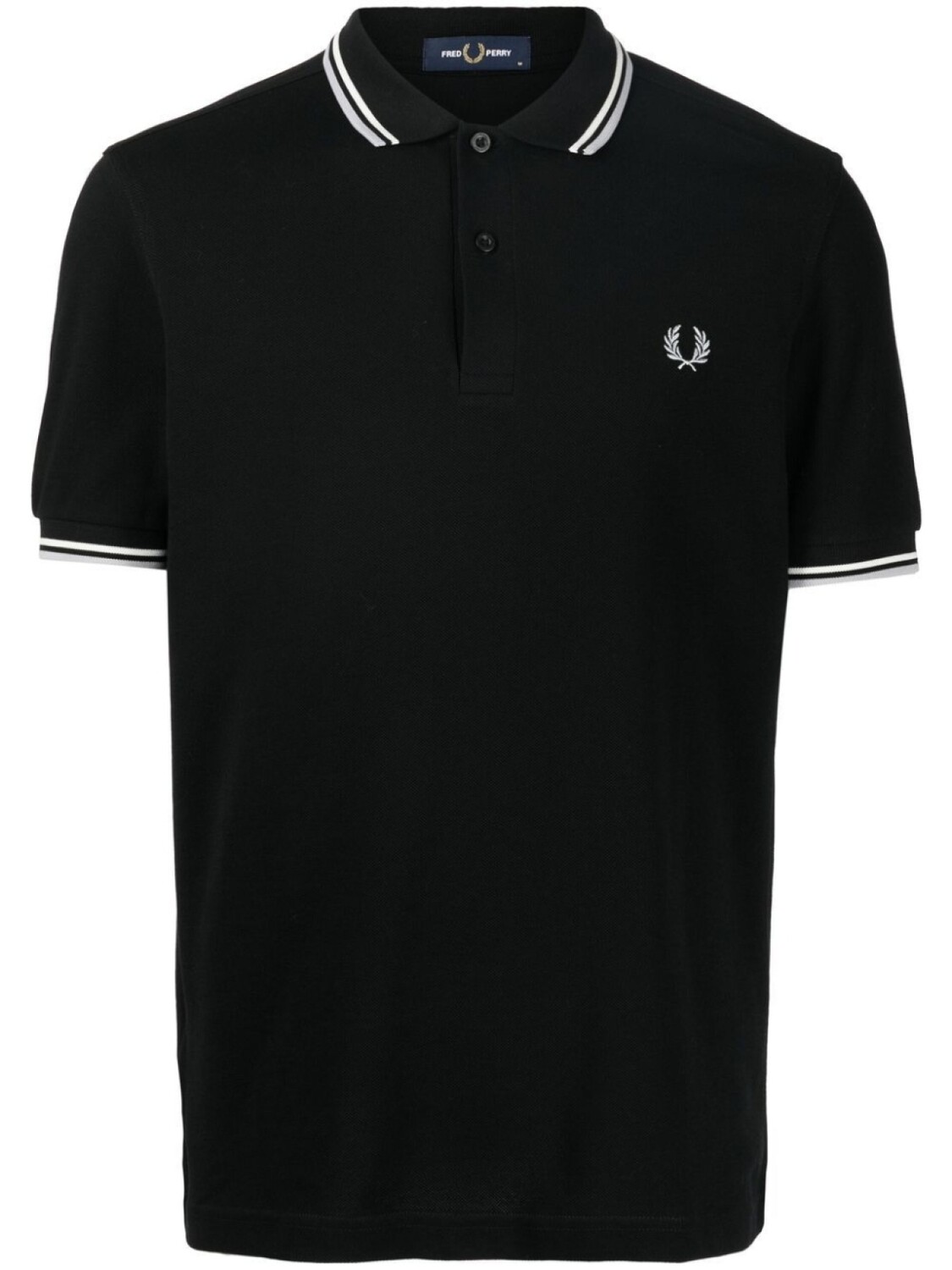 

Рубашка поло с вышитым логотипом Fred Perry, черный