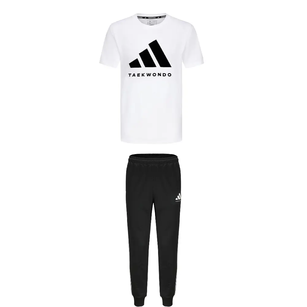 

Adidas Тхэквондо Casual Спортивный костюм Unisex Белый Black+Black