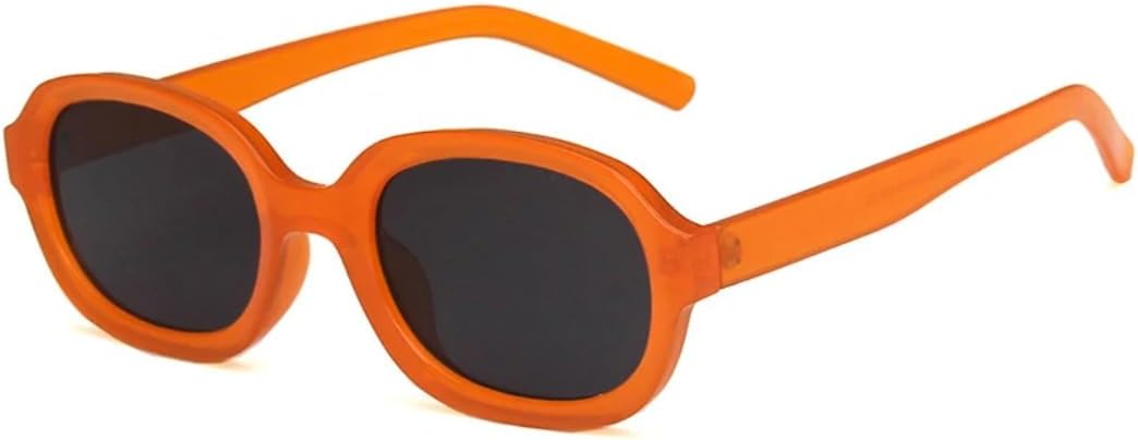 

Солнцезащитные очки с защитой UV400 | Легкая овальная оправа, цветные линзы | Для женщин и мужчин, для занятий спортом на открытом воздухе и вождения DSVIGF, Orange Gray