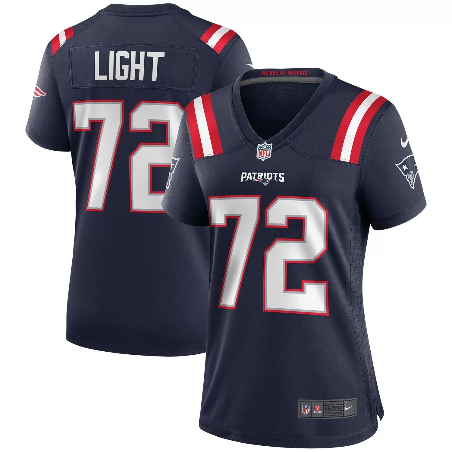 

Женская майка Nike Matt Light Navy New England Patriots Game Retired Player Nike