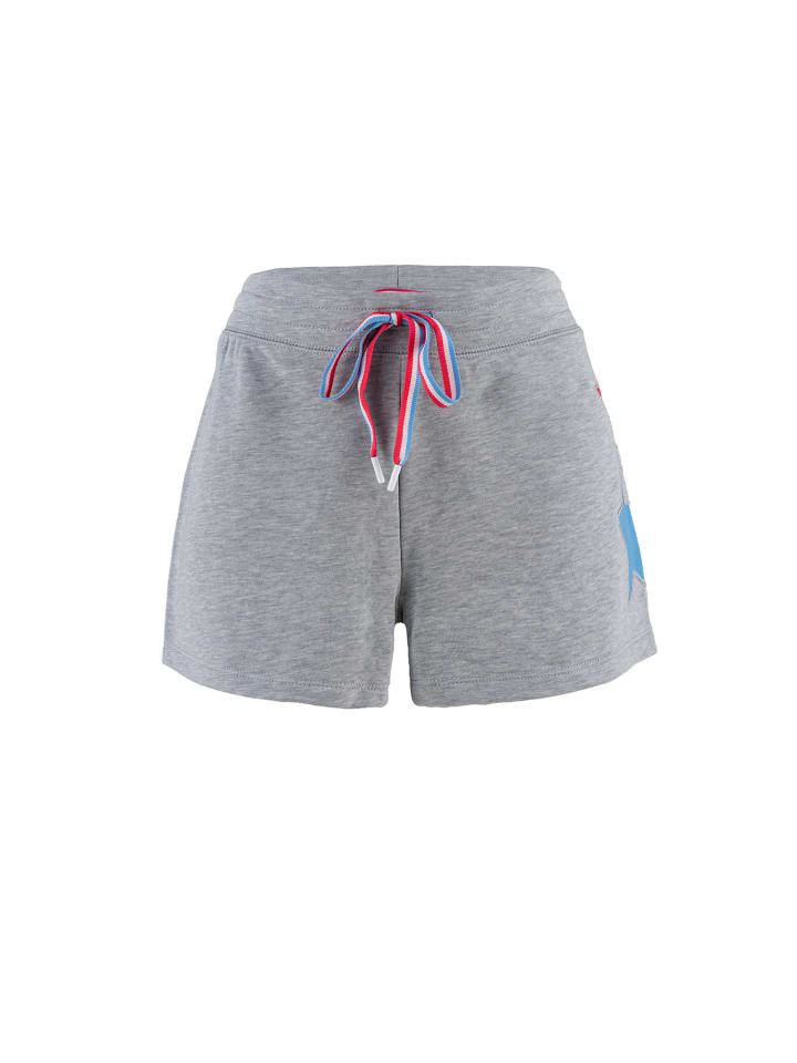 

Пижамные шорты со звездным принтом, серо-меланжевого цвета. P.J. Salvage