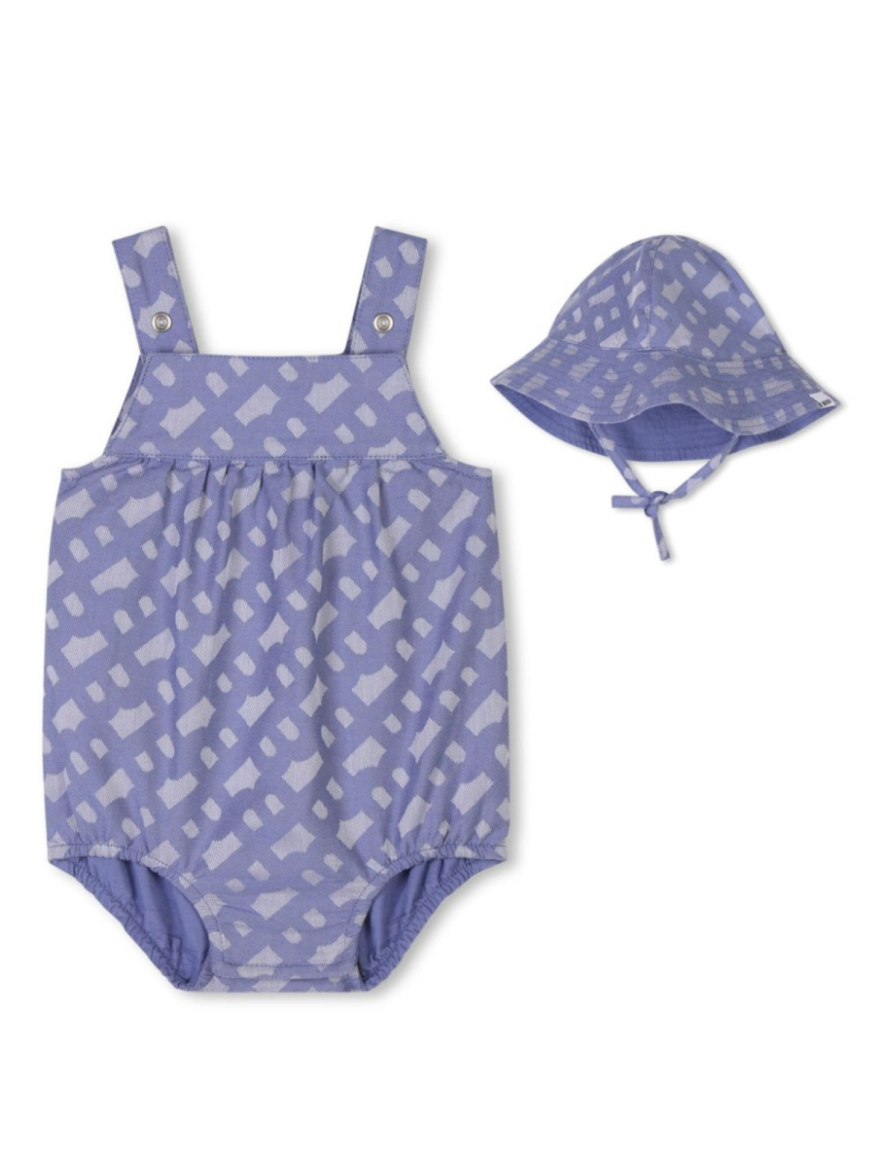 

BOSS Kidswear жаккардовый комплект из шапки и блумеров, синий