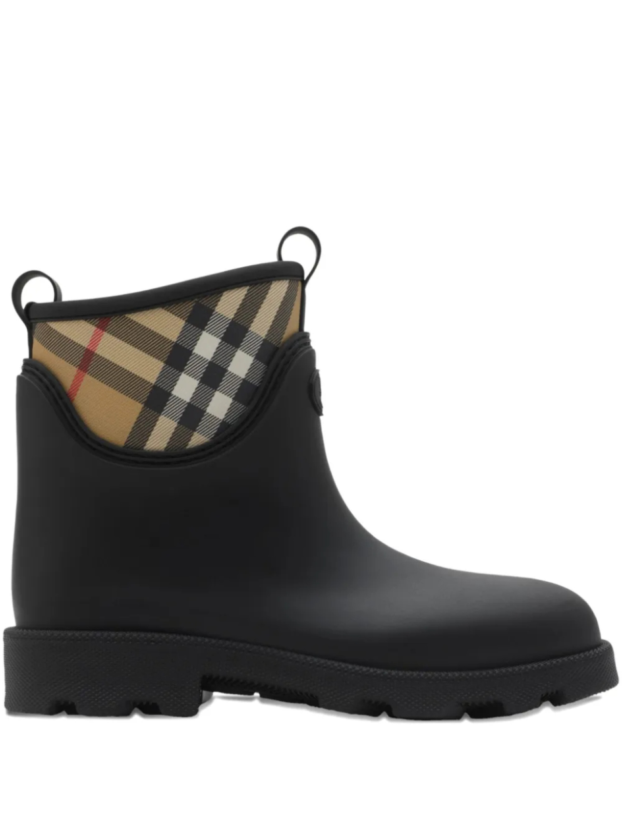 

Burberry резиновые сапоги в клетку Vintage Check, черный