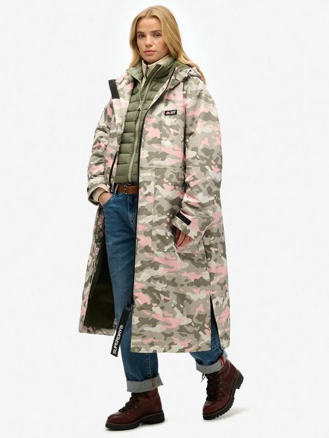 Камфляжный виндстоппер с функцией переодевания Superdry, Pink/Multi — фото 4
