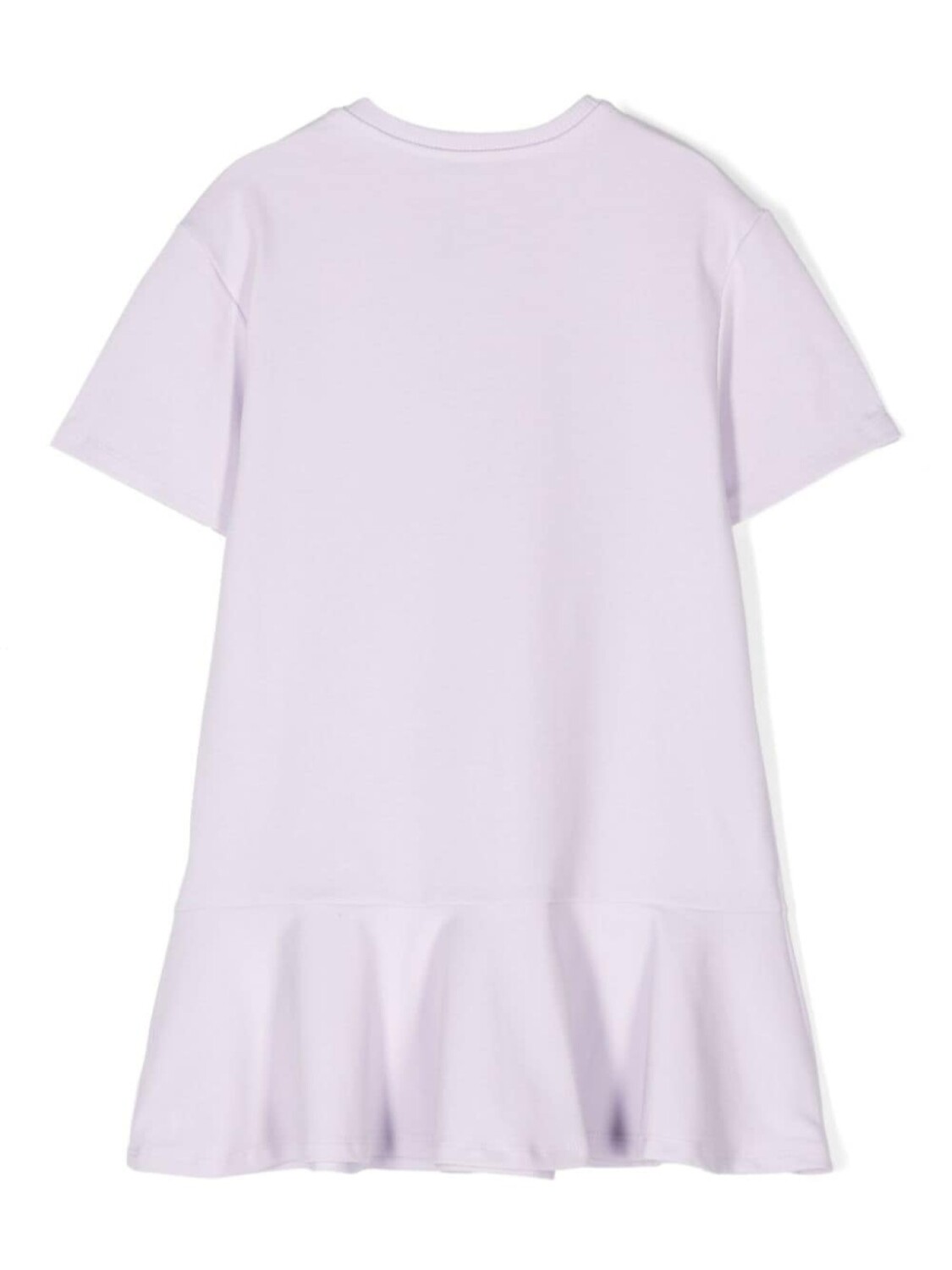 Dolce & Gabbana Kids футболка-платье с вышитым логотипом, фиолетовый — фото 2