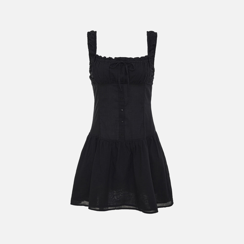 

Платье Frankies Bikinis Christia Gauze Dress, черный