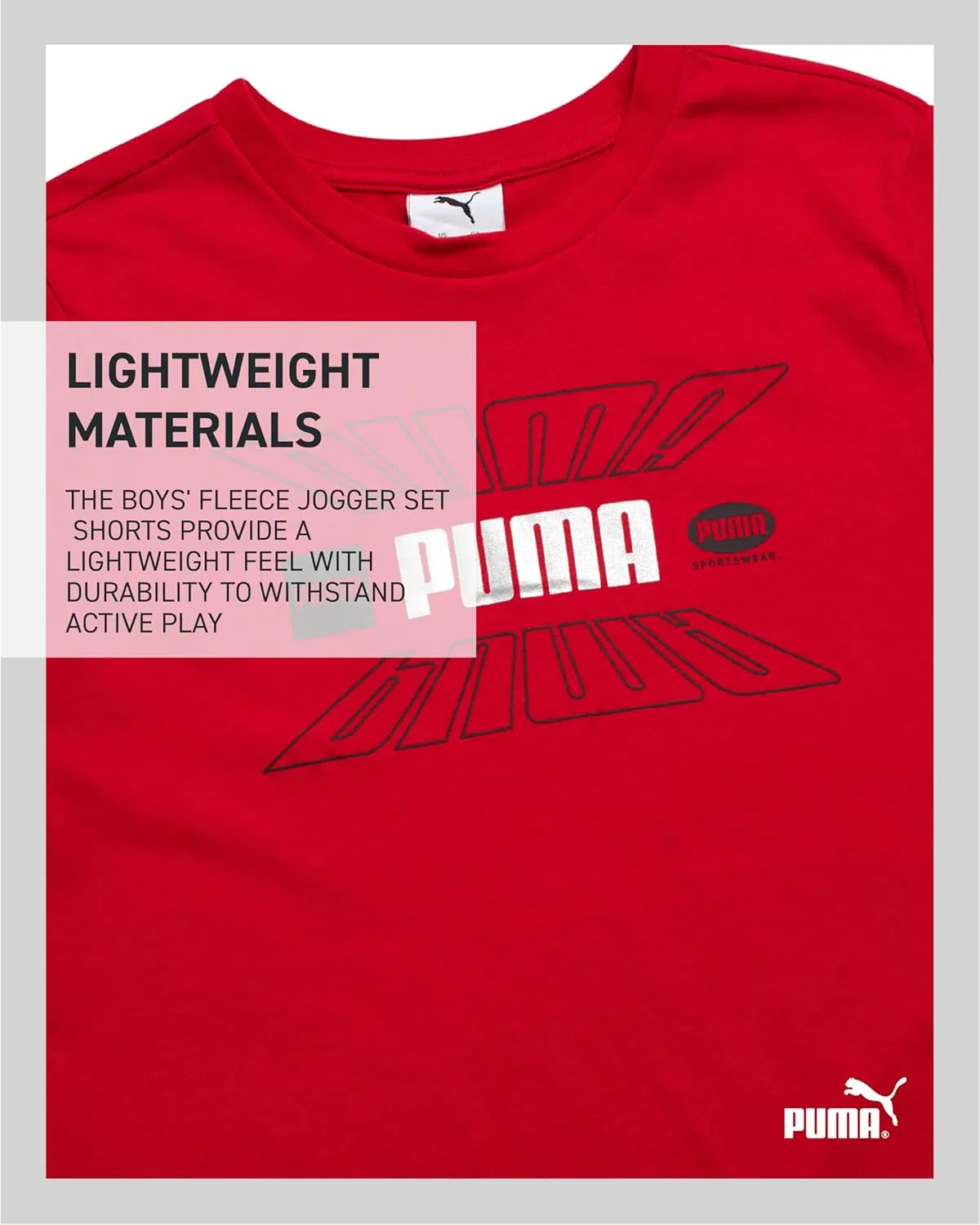 Спортивный костюм для мальчиков PUMA, 3 предмета, Red/Black — фото 4