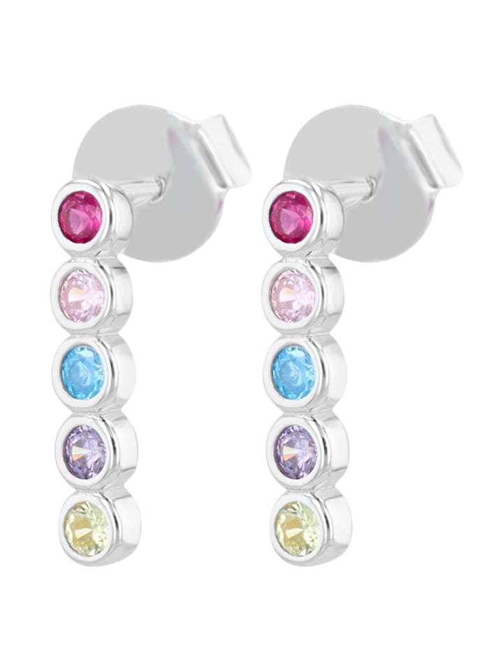 

Adeliás Женские серьги - серьги-гвоздики из серебра 925 пробы с кубическим цирконием в серебряной оправе