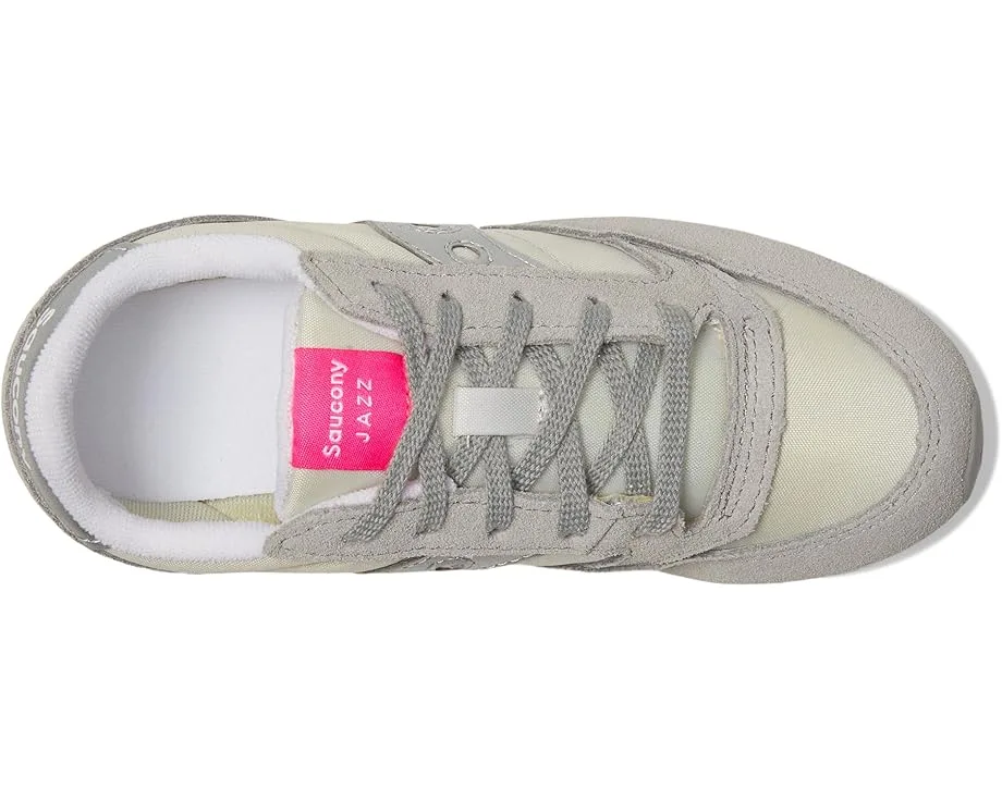 Кроссовки Saucony Kids Originals Jazz Original (Little Kid/Big Kid), Grey/Silver/Pink — фото 2