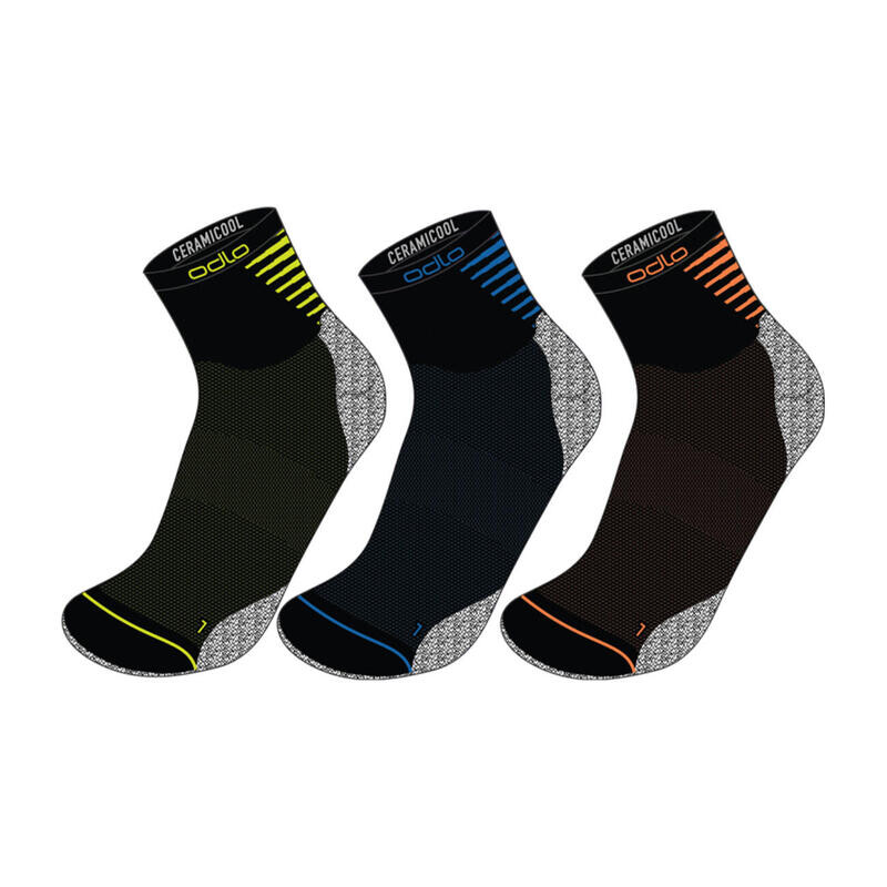 

Носки четверти CERAMICOOL QUARTER упаковка 3 шт. ODLO, цвет schwarz