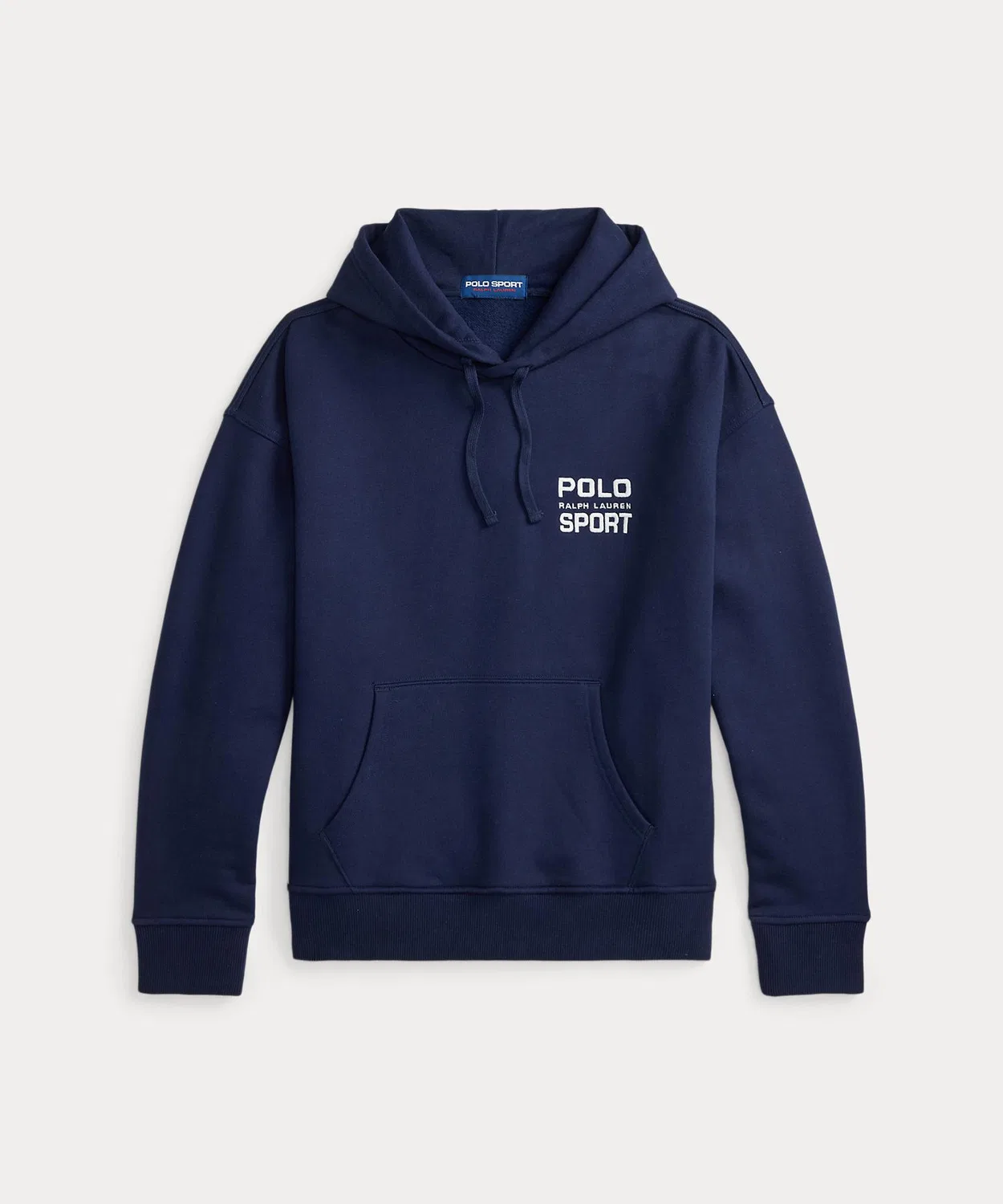 Толстовка Relaxed Fit Polo Sport флисовая с капюшоном Ralph Lauren, тёмно-синяя — фото 2