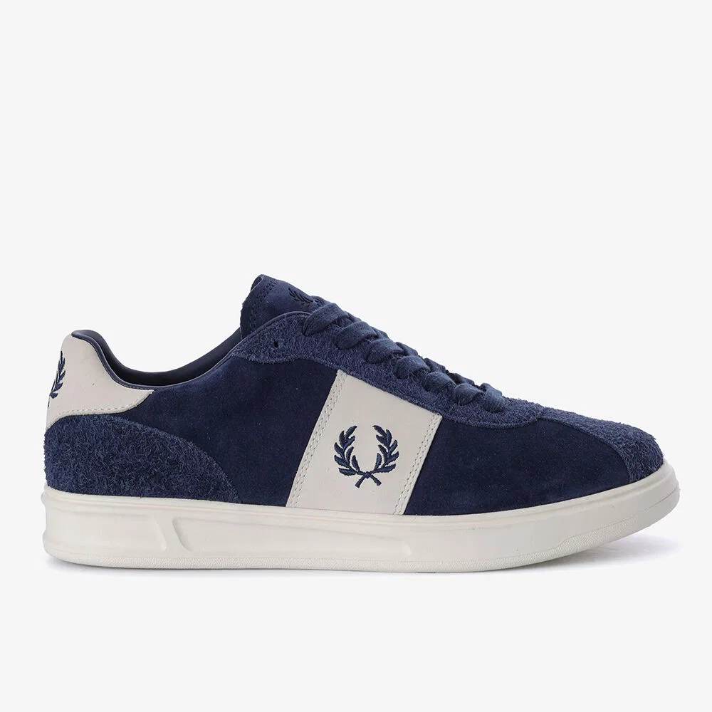 Мужские низкие кеды B4 из замши и кожи от Fred Perry