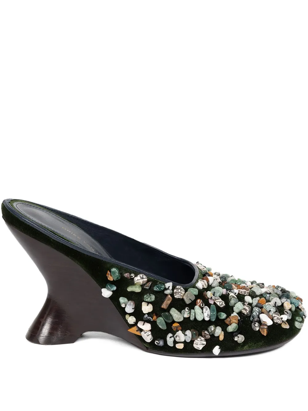 Декорированные мюли DRIES VAN NOTEN, черный