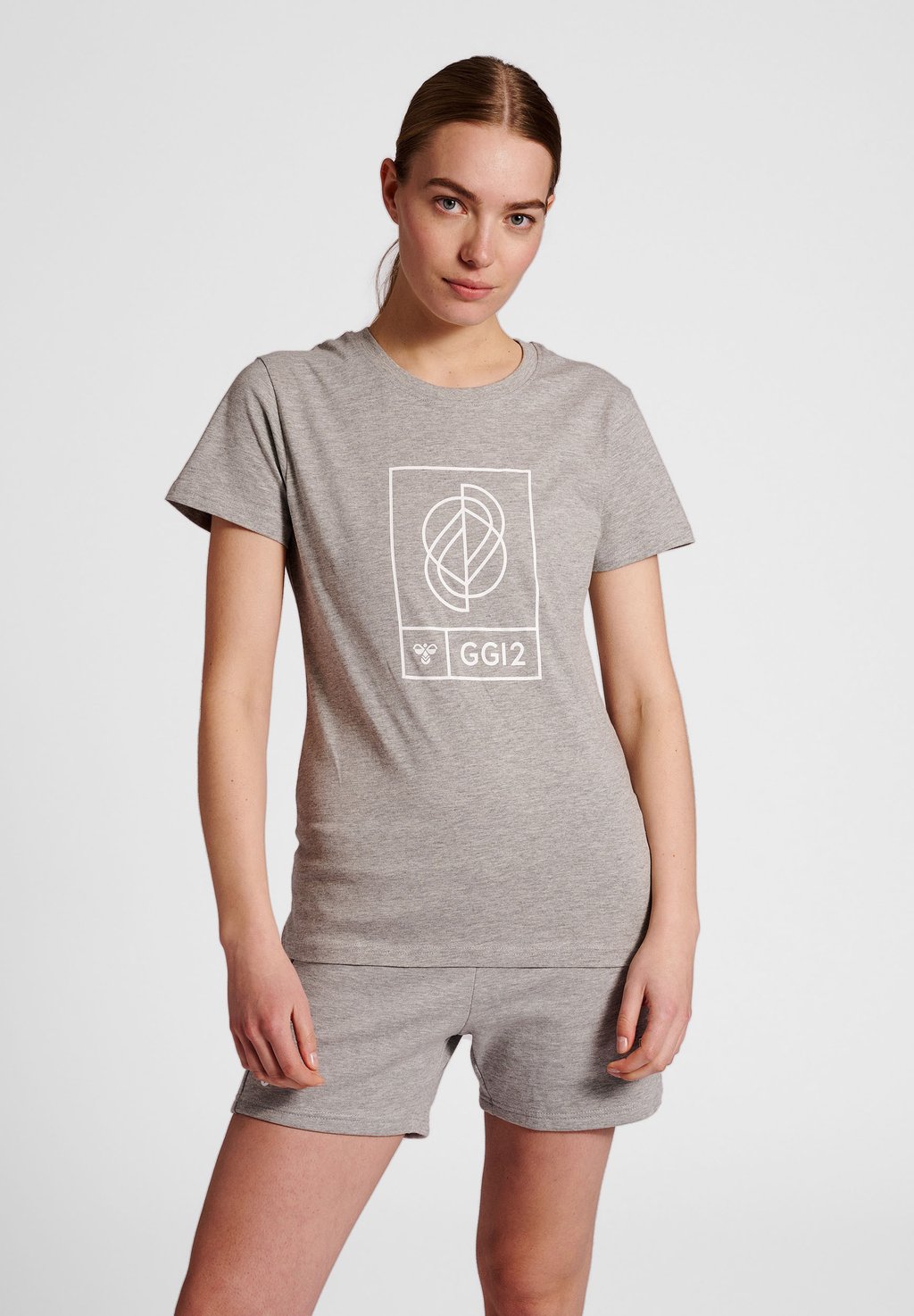 

Футболка с принтом HMLGG S/S Hummel, пятнистый серый