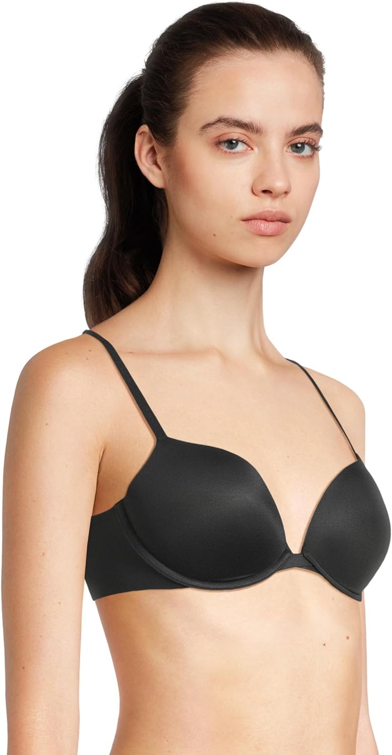 Женский бюстгальтер Calvin Klein Perfectly Fit Push Up с глубоким вырезом, Black — фото 2