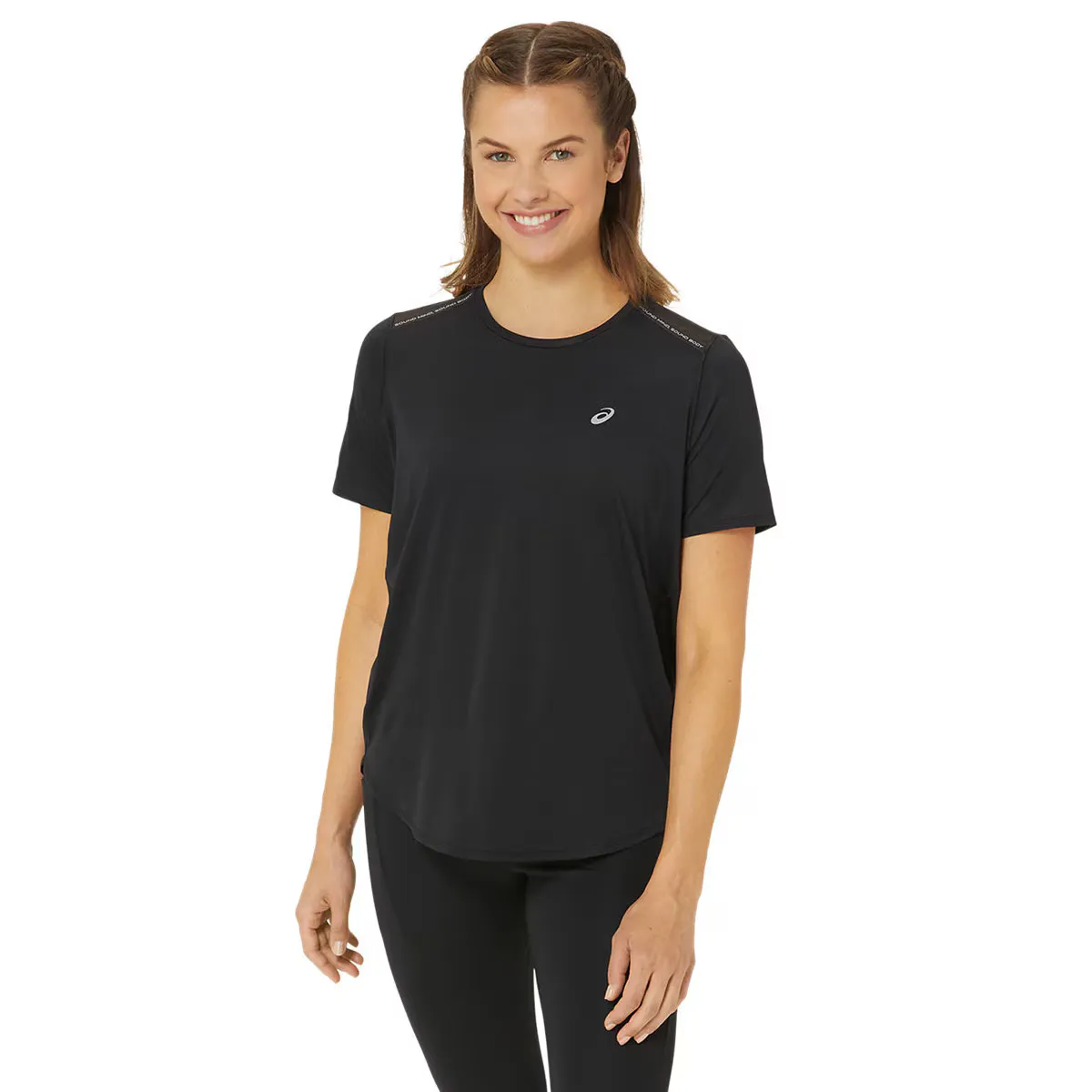 

Женская футболка Road Ss Top Asics, черный