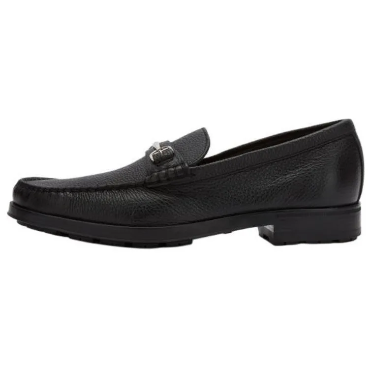 BALLY Черные лоферы из телячьей кожи мужские