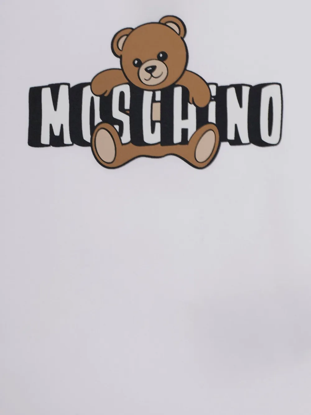 Комплект из Футболка и шортов с логотипом Moschino Kids, белый — фото 3