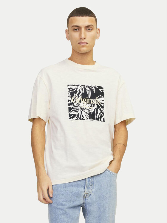 

Футболка relaxed fit Lafayette 12250436 Jack & Jones, экрю, Белый, Футболка relaxed fit Lafayette 12250436 Jack & Jones, экрю