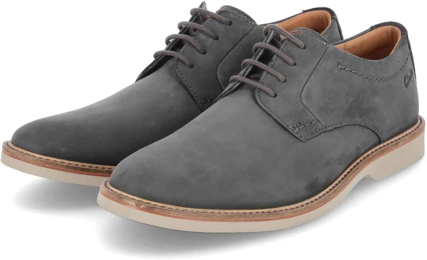 Мужские туфли Clarks Atticus Pointe, Dark Grey Nubuck