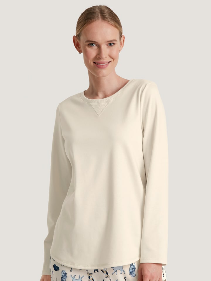 

Лонгслив Calida Shirt, цвет charm cream