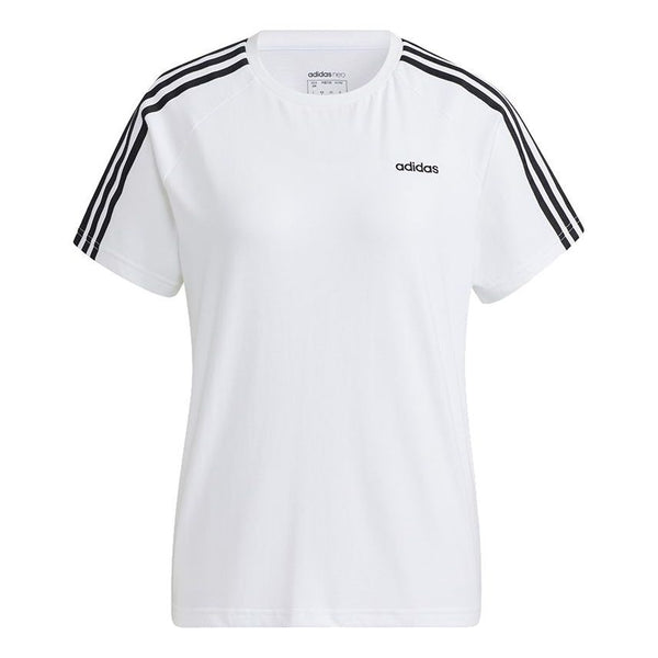 

Футболка neo esntl3s tee contrasting colors sports short sleeve white Adidas, белый