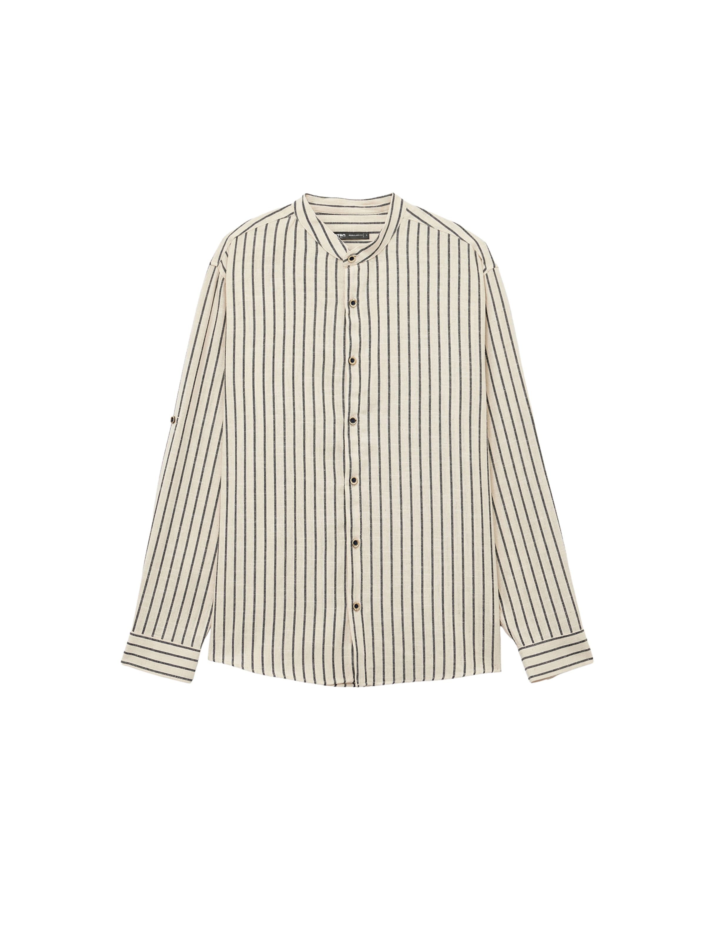 

Koton Рубашка на пуговицах бежевого цвета Regular fit