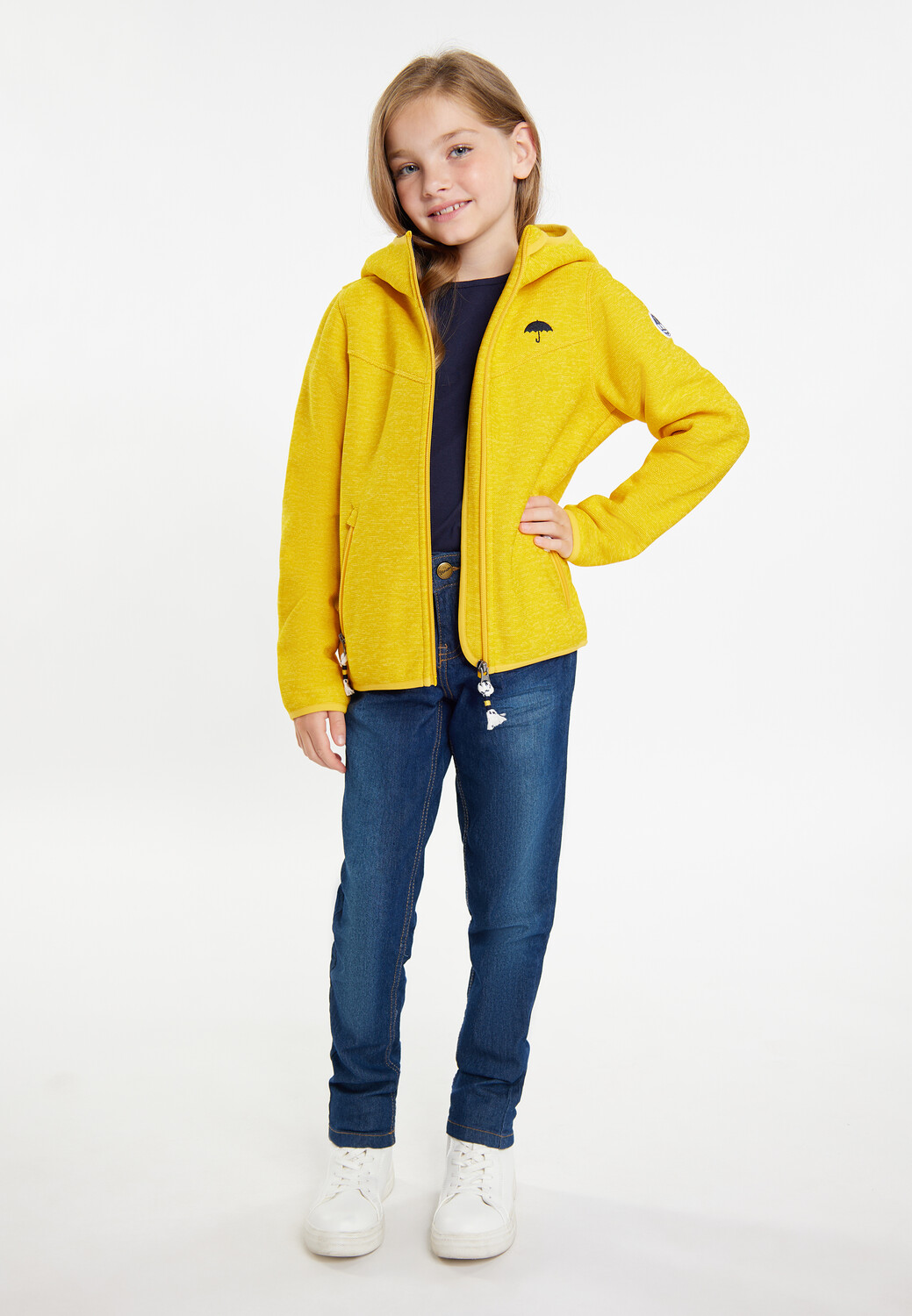 Флисовая куртка Schmuddelwedda Blouson + Tagesrucksack Set, цвет Dunkelgelb Melange — фото 3
