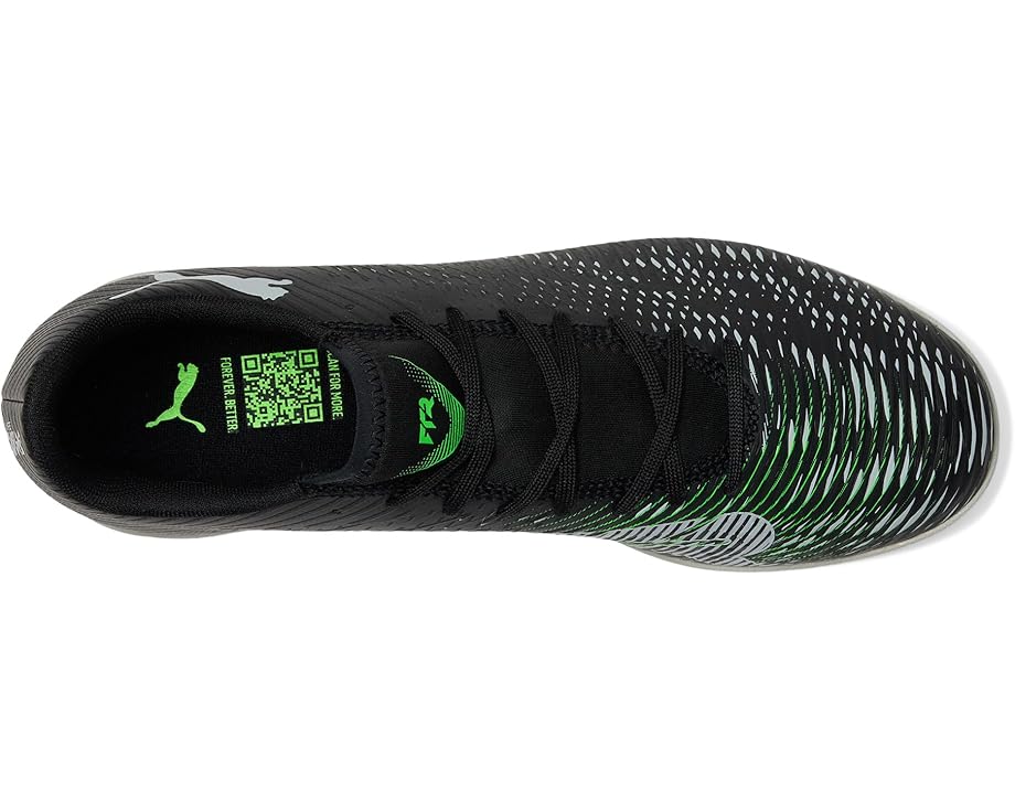 Кроссовки PUMA Future 8 Play Indoor Trainer Soccer Shoes, цвет Puma Black-Cool Light Gray-Fluo Green — фото 2
