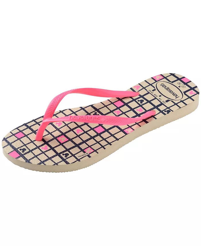 Женские облегающие сандалии Disney Slip On Havaianas, коричневый/бежевый — фото 3