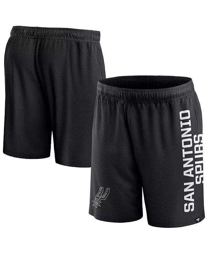 

Мужские черные шорты San Antonio Spurs Post Up Mesh Fanatics