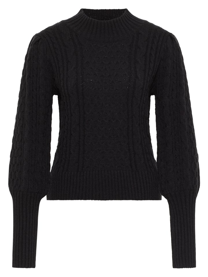 

Женский вязаный свитер черного цвета faina