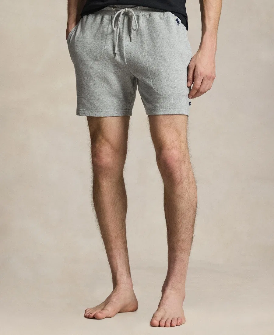 Мужские легкие сетчатые пижамные шорты Polo Ralph Lauren, Andover Heather/Cruise Navy Polo Player