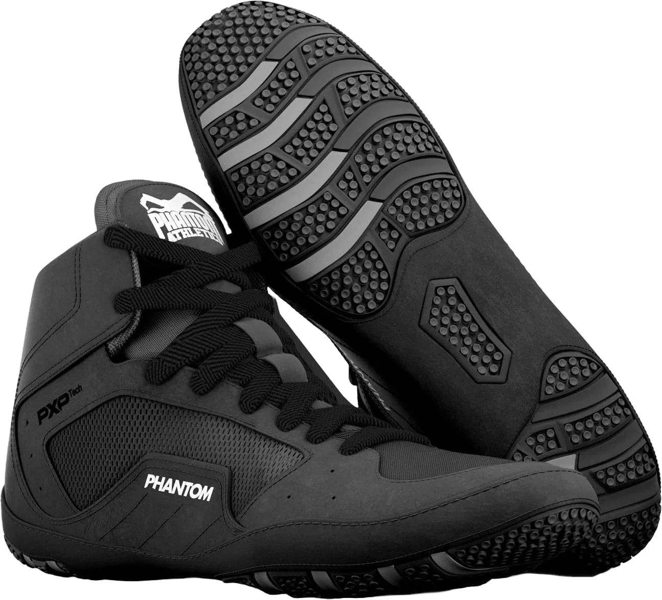 Борцовские кроссовки Phantom Athletics Tactic - обувь для боевых искусств, борьбы и ММА - для детей и взрослых, Black
