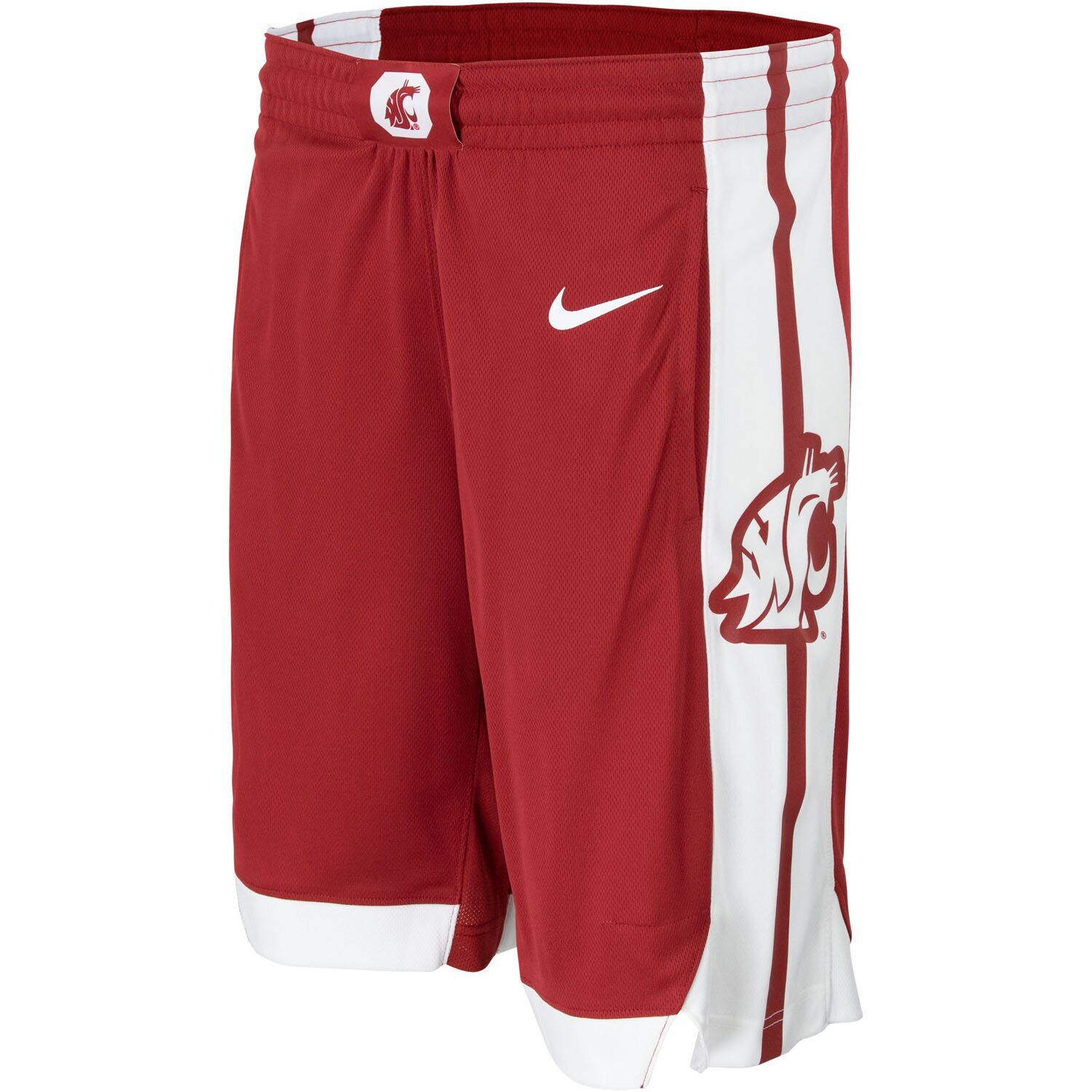 Мужские баскетбольные шорты малинового цвета с логотипом команды Washington State Cougars Nike — фото 3