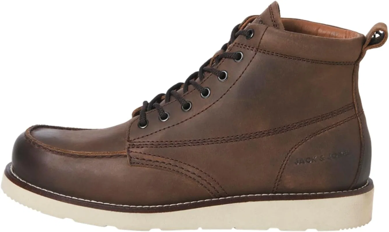 Мужские кожаные ботинки JACK & JONES Jfwtoronto Styd Ln, Brown