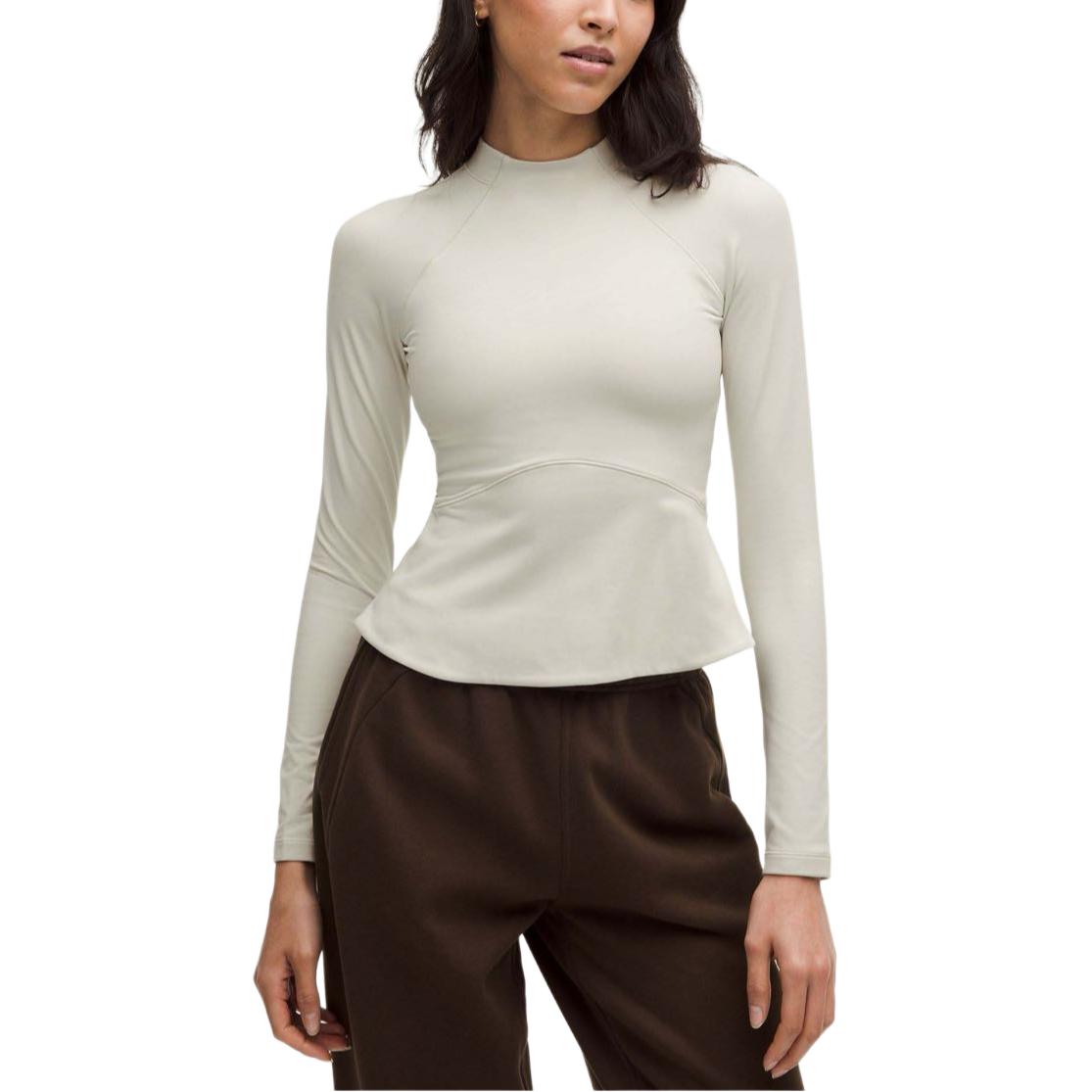 

Футболка с рукавом реглан для женщин Lululemon, bone белый/bone