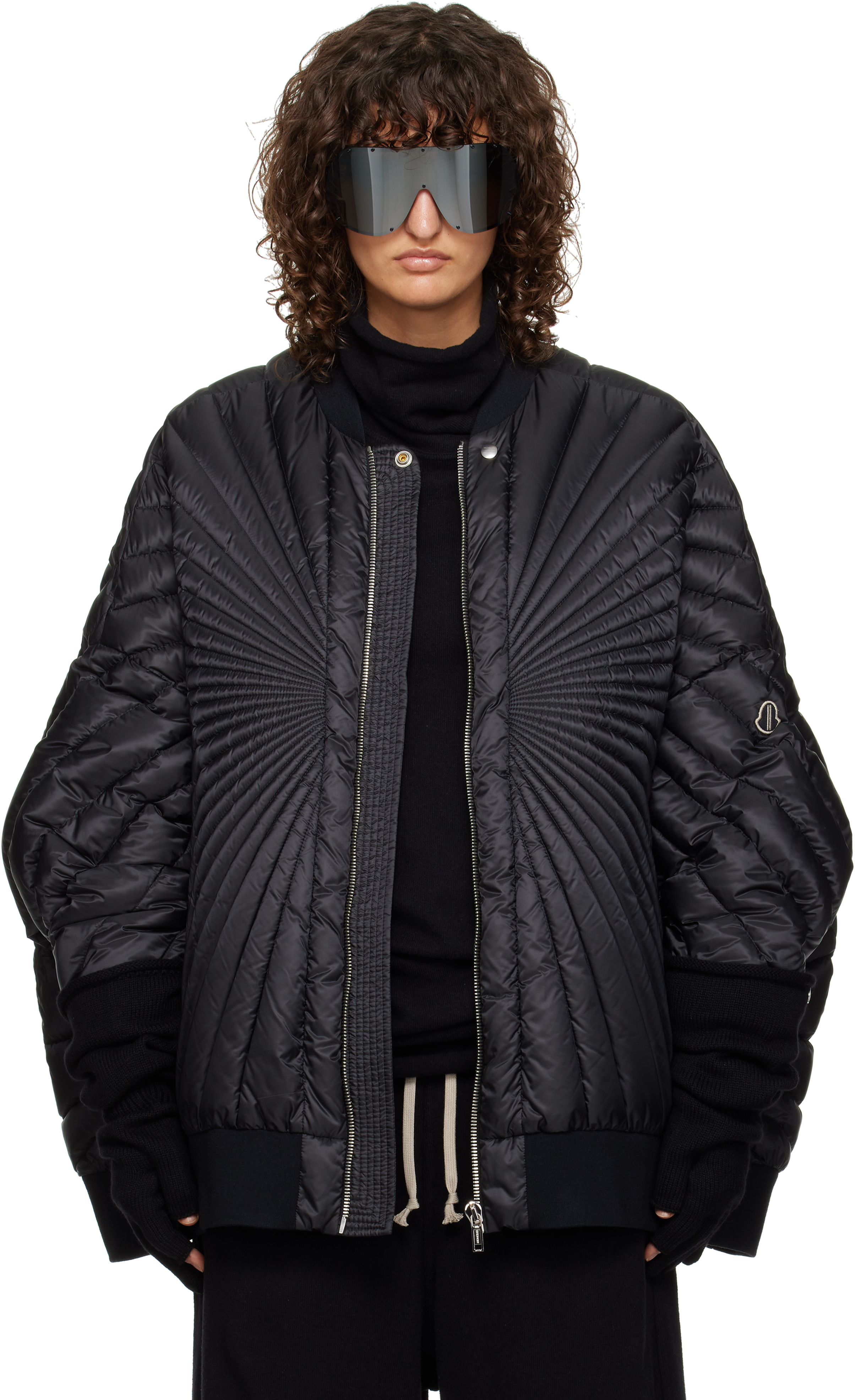 

Куртка-бомбер Moncler + Radiance Peter Rick Owens, черный