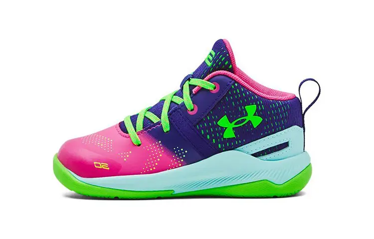

Кроссовки Under Armour Curry 2 Toddler Shoes TD Low-top Pink/Blue/Green, розовый