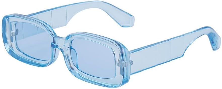 

Модные прямоугольные солнцезащитные очки для женщин, прямоугольные солнцезащитные очки для мужчин, модные солнцезащитные очки в маленькой оправе для женщин WNCKSQ, C11blue