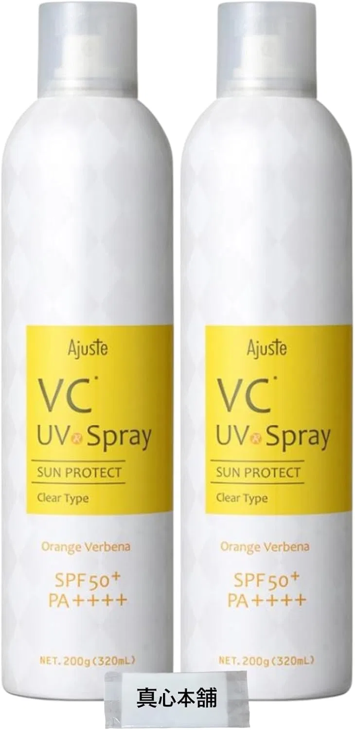 Спрей-солнцезащита Adjuster VC Airy Touch UV Spray, набор 2 шт, 200 г, апельсин-вербена, SPF 50+ PA++++
