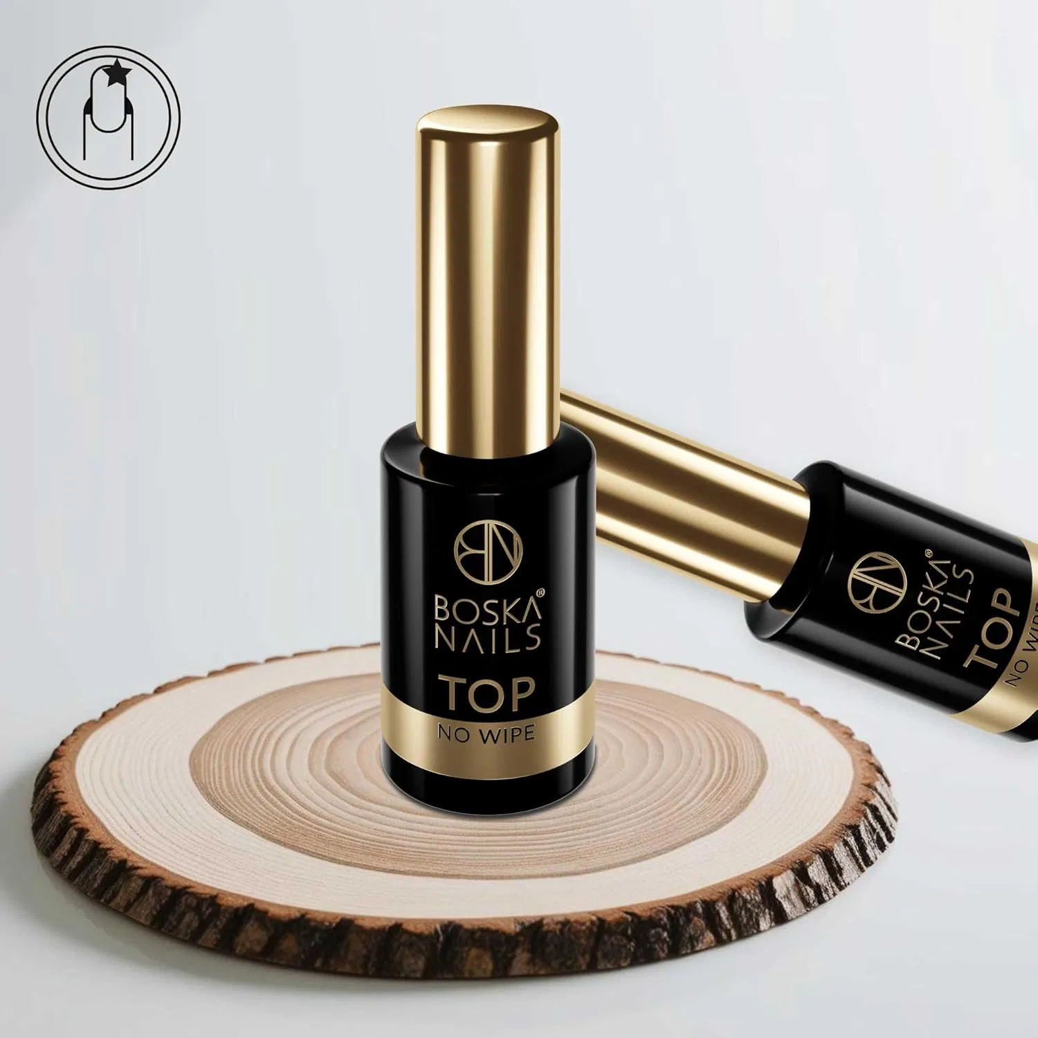 Профессиональное верхнее покрытие для ногтей Boska Nails Top No Wipe, 10 мл Boska Nails, Top No Wipe 10Ml — фото 2